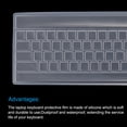 thumbnail image 4 of Unique Bargains Pc Keyboard Cover Skin Silicone Desktop Keyboard Skin 17.3'x5.3' Clear 3Pcs, 4 of 5