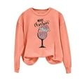thumbnail image 2 of Qertyioot Pull d'Hiver Mode Femme Imprimé de Noël, Manches Longues Col Rond Chaud Ample Tendance Hauts Tricotés, 2 of 4