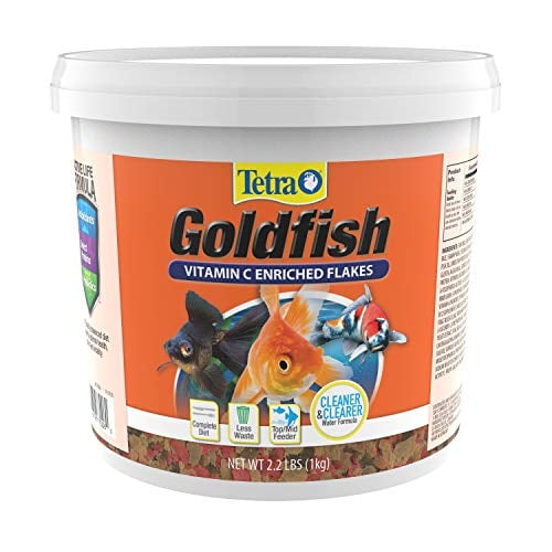 Alimento para peces Tetra Tetra Goldfish Flakes balde de 1 kg nutritivo