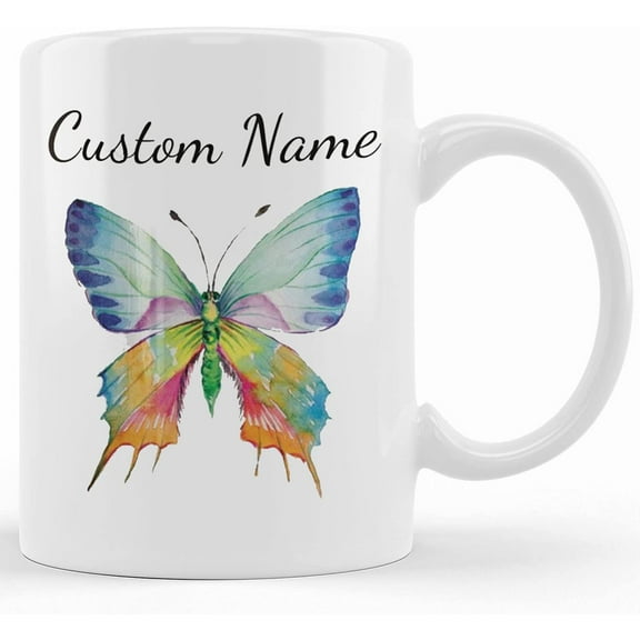 Butterfly Coffee Mug Customizable Mug Gifts Gifts For Mom Custom Mug, Mother's Day Gifts For Mom From Son, Kids, Gift For Mom, Funny Mom Mug, Birthday, Christmas Gift 11