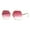 Gold (Pink), variant on Hexagon Shape Sunglasses Womens Oversized Fashion Shades UV400 Gold, Brown Pink