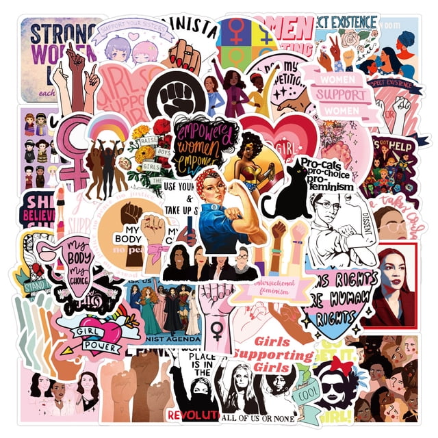 Paquete de pegatinas Feminist Pro Choice Graffiti Vinyl, 50 unidades