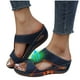 thumbnail image 5 of Amzcrzy Zapatos de mujer,Zapatos de mujer,Zapatillas de mujer, Sandalias ortopédicas para mujer, zapatillas de playa con soporte para el arco, antideslizantes, transpirables, estilo vintage. Sandalia, 5 of 9