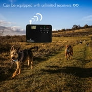 MASBRILL Electric Dog Fence, Underground Electric Dog Fence Rechargeable Dog Fence for Small Medium Large Dogs, 650 Ft Wire with 1 Collars