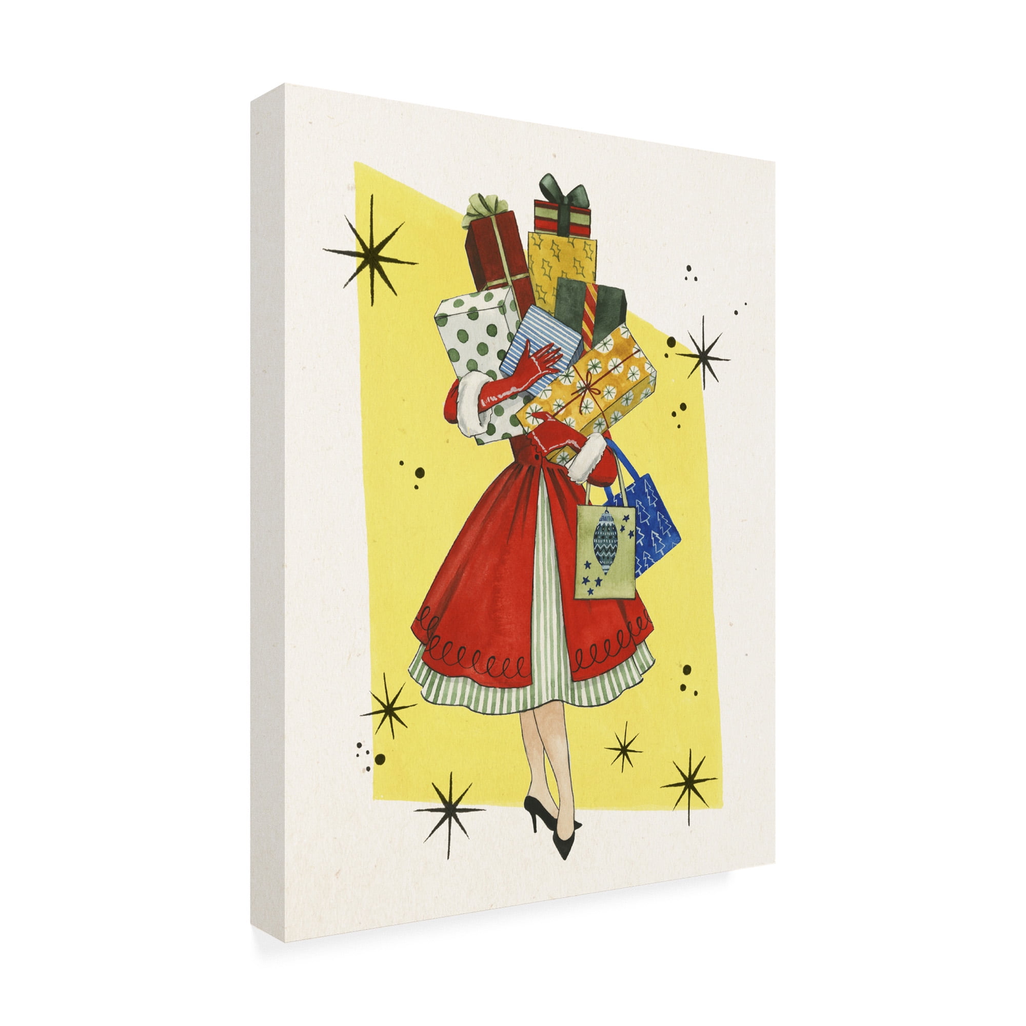 Trademark Fine Art 'Vintage Christmas II' Canvas Art by Grace Popp