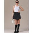 thumbnail image 7 of DARING DIVA Women's High Waist Western Asymmetrical Denim Cargo Skirt 2XL Black, 7 of 7