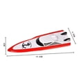 thumbnail image 3 of Bateau RC Simulé Télécommandé 2,4 GHz Bateau de Course Haute Vitesse Jouet de Piscine pour Enfants, 3 of 10