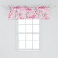 thumbnail image 2 of Ambesonne Tropical Window Valance with Rod Pocket, Flamingos Watercolor Plot, 54" x 12", Pale Rose and Soft Pink, 2 of 2