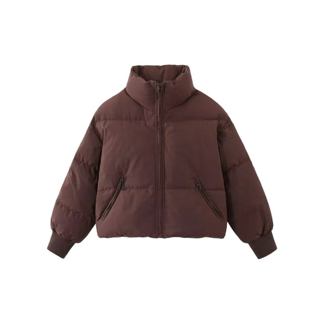 Thinsony Veste Matelassée Confortable et Chaude pour Femmes Temps Froid Facile à Nettoyer Café m