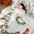 thumbnail image 4 of Castle Fairy Xmas Nutcracker 7-Piece Bedding Comforter Set for Teenagers,Lodge Cabin King Bedding Sets,Christmas Tree Ultra Soft Bed Sheets,Breathable Home Decor, 4 of 8