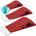 thumbnail image 1 of LAICAIW Butée de Porte-Caoutchouc Cale de Porte-Joint de Sécurité Robuste Fonctionne sur Tous Types de Sols et Tapis-Lot de 3-Rouge, 1 of 7