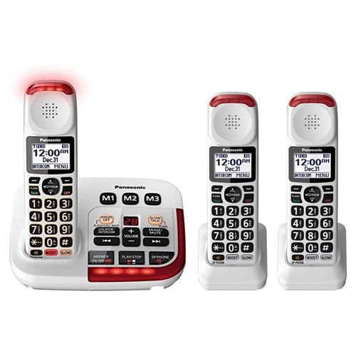 Panasonic KX-TGL432R DECT 6.0 Cordless Phone with Digital Answering System Red 
