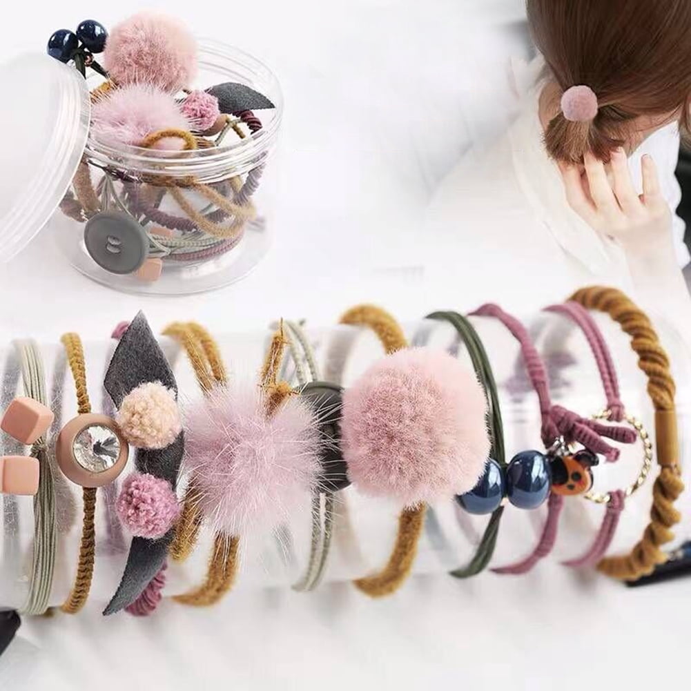 10pcs Girl Hair Ring Hair Style Accessories Simple Fresh Hair Rope Rubber Band Walmart Com Walmart Com