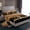 Brown Black, variant on Manfei Wild Bear Twin Sheet Sets,Jungle Animal Twin Fitted Sheet,Rustic Wood Flat Sheet For Kids,Super Cozy Room Decor,3pcs