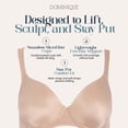 thumbnail image 4 of Dominique Marlena Seamless Shaping Bra #7500 – Full Figure Comfort Bra with Lift Assist Cups -Lingerie for Women, 4 of 6