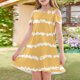 thumbnail image 2 of Teen Girls Dresses Tie-Dye Cold Shoulder Dress Soft Comfortable and Stylish for Casual Wear and Special Occasions ,Sie:130, 2 of 7