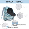 thumbnail image 4 of Traditional Bohemian Backpack Unisex, Spacious Boho Bookbag with Front Zipper Pocket, Durable Daypack for College High School, Work Travel Vacation, Excellent Gift, 4 of 5