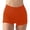 Orange, variant on Lifting Shorts for Women Stretchy Solid High Waisted Fitness Workout Yoga Shorts Cozy Soft Tights Tummy Control Leggings Trousers L
