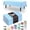 Blue and White, variant on Plastic Table Cloth Disposable 8 Pack, 84'' Round Table Cloths, Graduation Decorations Class of 2026, Graduation Party Tablecloths, Round, Plastic Cover, Leakproof & Sturdy, Purple