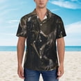 thumbnail image 2 of Vsdgher Medieval Knight And Dragon Print Men's Hawaiian Shirts Button Down Tropical Holiday Beach Shirts Vacation Clothes,3X-Large, 2 of 7