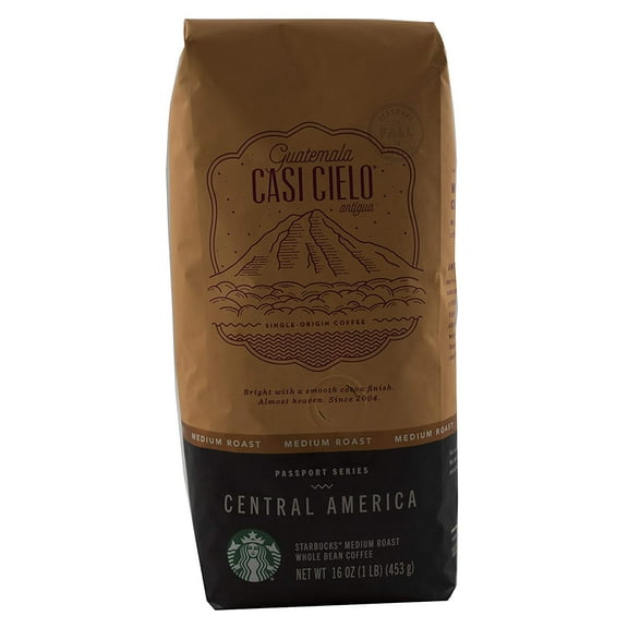 Starbuck's Casi Cielo | Whole Bean Coffee, Medium Roast, Single Origin Guatemala Antigua | Whole Bean, (1) Bag (16oz - 1 LB)
