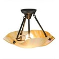 thumbnail image 5 of Meyda Tiffany 158569 Atelier 2 Light 16" Wide Semi-Flush Bowl Ceiling Fixture - Brown, 5 of 5