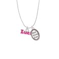thumbnail image 2 of Delight Jewelry Hot Pink ''Luck'' with Heart Best Mom Ever Charm Necklace, 2 of 4