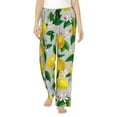 thumbnail image 2 of Goofa Lemon1 Printed Soft Pajama Pants for Women, Wide Leg Comfy Casual Lounge Yoga Pants-X-Large, 2 of 9