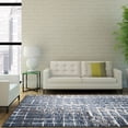 thumbnail image 2 of Ladole Rugs Innovative Inspiration Collection Geometric Contemporary Style Soft Polypropylene Area Rug Carpet in Grey Cream, 7x10 (6'5" x 9'5" , 200cm x 290cm), 2 of 4