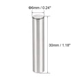 thumbnail image 3 of Uxcell 6mm X 30mm 304 Stainless Steel Dowel Pin 25 Pack, 3 of 5