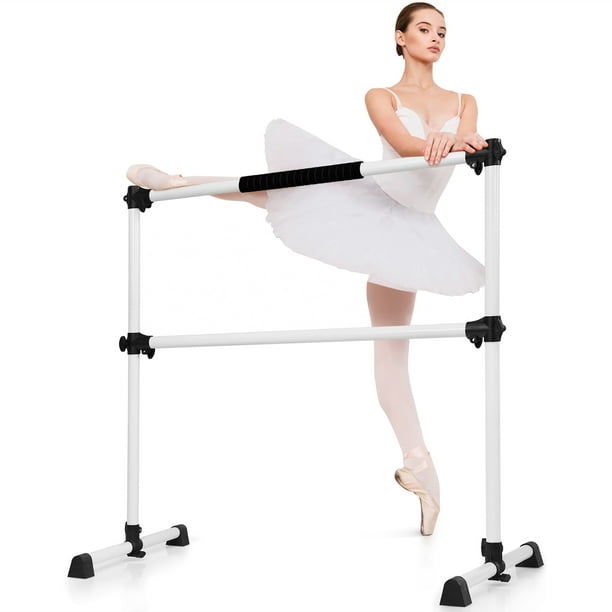 Klarfit Barre Marie Double Ballet Bar Freestanding 220 x 113 cm, 2 x 38mm Ø  220