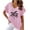Pink, variant on Plus Size Blouses for Women 4X-5X Tank Tops for Women 2025 Womens Tops Dressy Casual V Neck Short Sleeve Generic Womens Tops Hide Belly