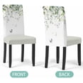 thumbnail image 3 of Chair Covers Set of 4, Summer Eucalyptus Leaf Sage Green, Removable Stretchable Parsons Chair Slipcovers Protector for Dining Room, Butterfly Spring, 3 of 6