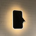thumbnail image 2 of Aplique de pared LED, luz de lectura para cabecera, luces de lectura de pared LED de 13 W, foco ajustable (luz cálida de 3000 K, rectangular), aplique de pared para pasillo, escalera, sala de estar, 2 of 5