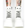 thumbnail image 2 of Mepaouo Platform Ankle Boots for Women High Heel Goth Combat Boots Motorcycle Wedges Boots, 2 of 5