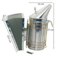 thumbnail image 4 of Émetteur de Fumée d'Abeille Équipement en Acier Inoxydable Fournitures d'Outils pour Boîte de Ruche pour Ruche Fabricant Manuel de Fumée d'Abeille avec Crochets Suspendus Outils Résistant à Haute Chaleur Acier Standard, 4 of 5