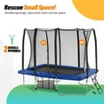 thumbnail image 5 of Exacme 9 x 14 FT Outdoor Rectangle Trampoline for Kids, 330lb Capacity Recreational Trampolione with 4 Wind Stakes, Storage Bag, Ladder(Blue), 5 of 8