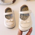 thumbnail image 5 of SYMSHOES Girls Mary Jane Shoes Beige with Adjustable Strap & Bow | Comfortable Dress Shoes for Kids, Little & Big Kids,Size 6, 5 of 5