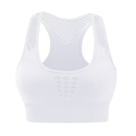 

Womens Sports Bras Scoop Neck Quick Dry Padded Training Running Yoga Bra