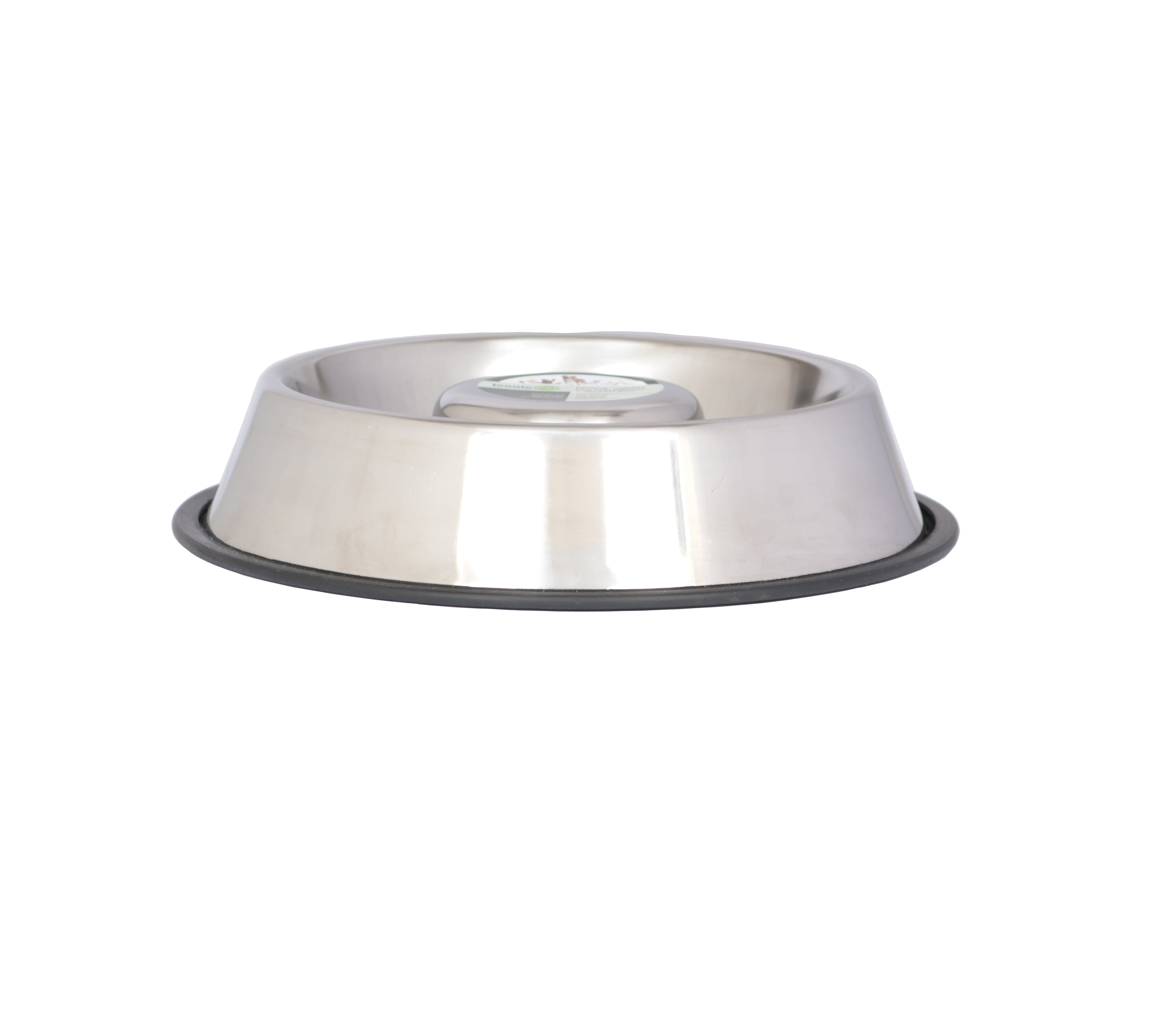 Iconic Pet 2-Pack Slow Feed Stainless Steel Pet Bowl For Dog Or Cat, Small, 12 Oz