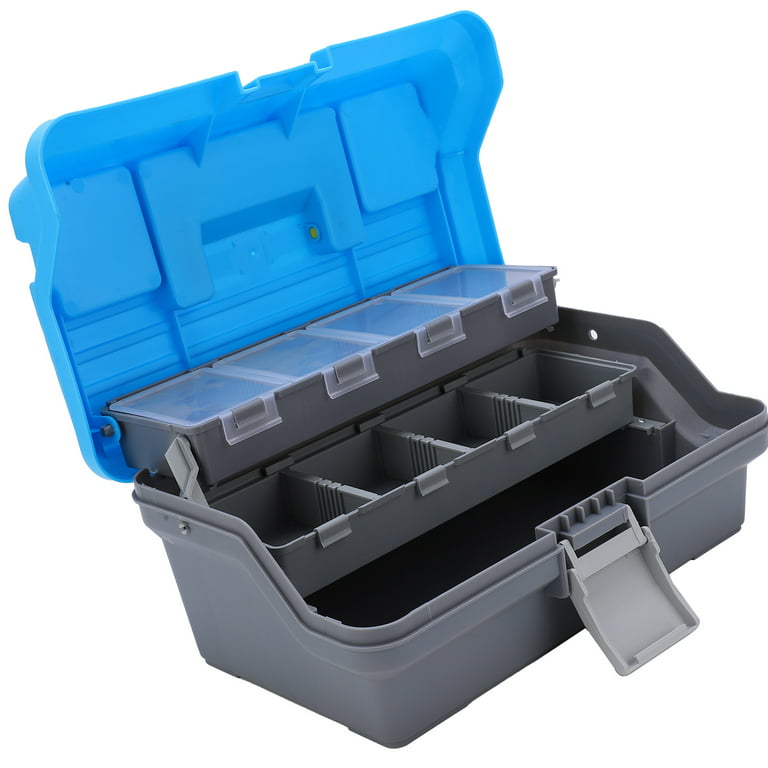 Fishing Gear Box, Multifunctional Classic Tray Tackle Box With Three-layer  For Fishing 