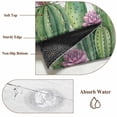 thumbnail image 6 of Green Cactus Tropical Area Rugs 8'x10', Washable Small Throw Rugs for Living Room Patio, Grey Wooden Summer Indoor Outdoor Rug Non-Slip Low Pile Carpet Runner Reversible Floor Mats, 6 of 8