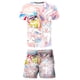 thumbnail image 1 of Conjuntos de unicornio de verano para niños y niñas, chándal de dibujos animados para niños, camisetas de manga corta, conjuntos deportivos para niños, conjuntos bonitos de 2 uds, ropa 8T Gao Jinjia LED, 1 of 2