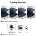 thumbnail image 4 of Unique Bargains 2-Pack Solid Corduory Decorative Throw Pillow Covers Navy Blue 18" x 18", 4 of 8