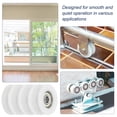 thumbnail image 4 of Uxcell U Groove Ball Bearing Roller, 6 x 30 x 10mm Nylon Pulley Guide Wheel Stainless Steel Track Wheel Heavy Duty Replacement for Slide Door Window Mechanical Equipment, White Pack of 4, 4 of 7