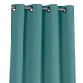 thumbnail image 2 of Regal Home Collections 100% Blackout Thermal Hotel Grommet Top Curtain Panel Pair - Teal, 84 in. Long, 2 of 6
