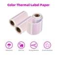 thumbnail image 3 of 3 Rolls Direct Thermal Labels Self-Adhesive Thermal Paper Roll BPA-Free 2x1.2 Inch 100 Labels/Roll Compatible with PeriPage Poooli Pocket Thermal Printer, 3 of 8