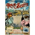 thumbnail image 2 of Gray, H. 11x14 Black Ornate Wood Framed with Double Matting Museum Art Print Titled - Train-Scotte, 2 of 4