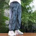 thumbnail image 5 of ZACPNCV Boys' Cargo Pants Wide Leg Straight Casual Sweat Pants Jogger Elastic Waistband Soft Trousers with Pockets 14-15 Years, 5 of 6
