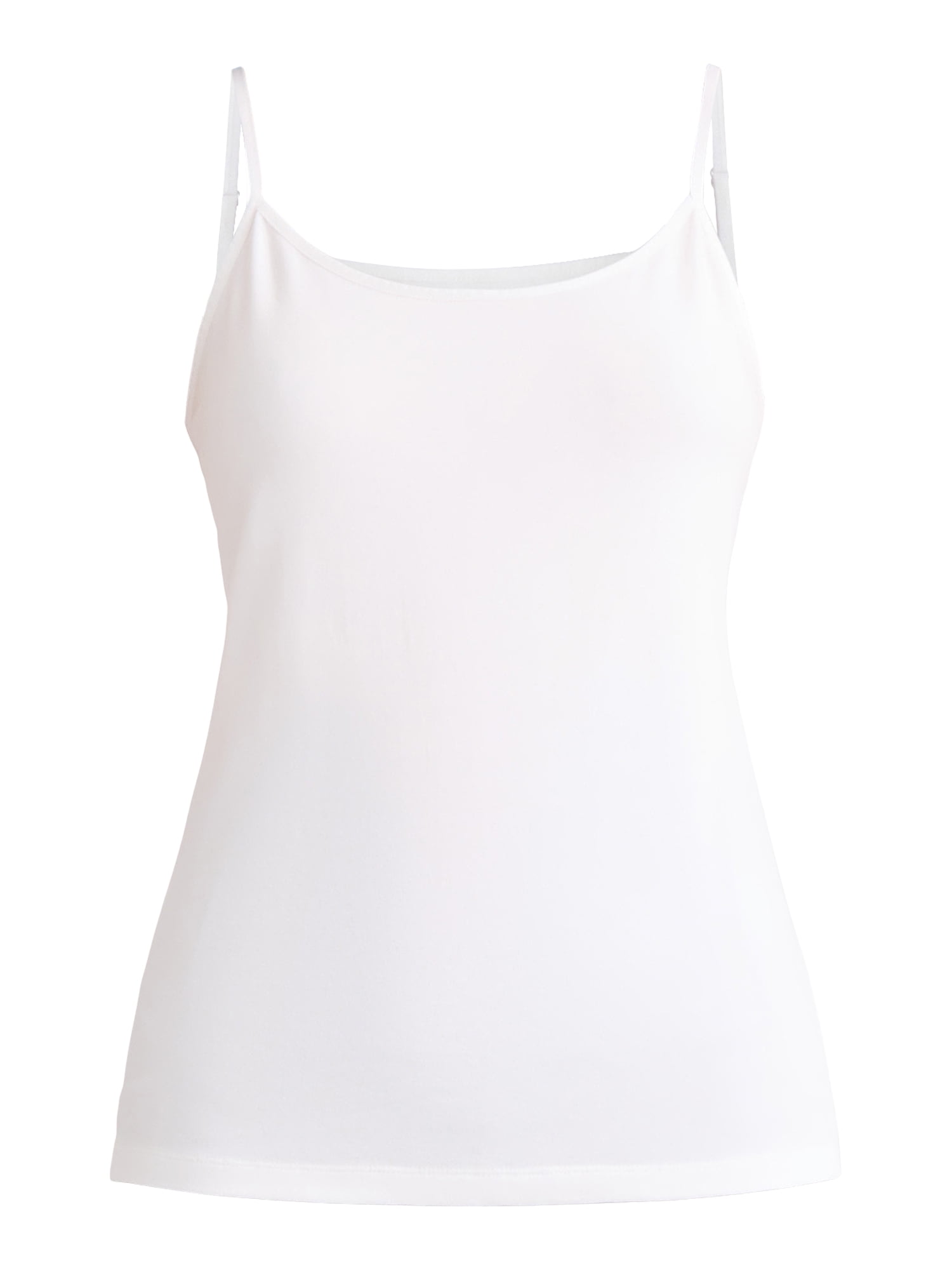 Time and Tru Women’s Cami Top with Adjustable Straps, Sizes XS-XXXL